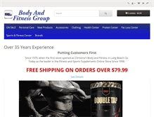 Tablet Screenshot of bodyandfitness.com